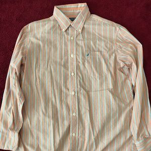 Nautica Multi-Stripe Classic Fit Long Sleeve Shirt